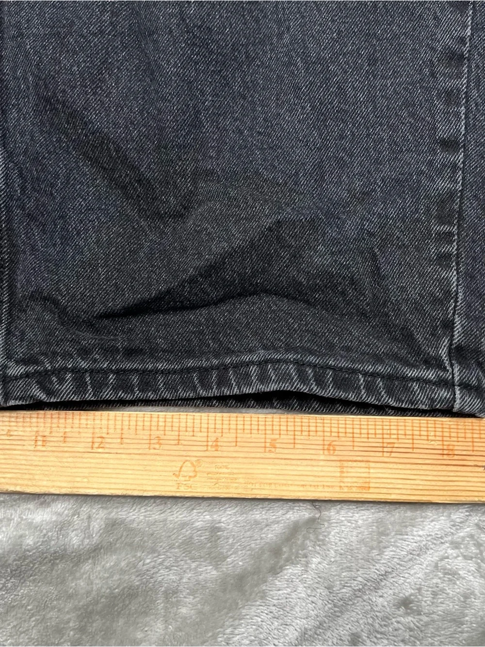 Hollister Baggy Skater Jeans Mens 35x30 Black Y2K Wide Leg Grunge Denim